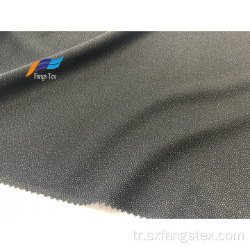 Jakarlı Noktalar Polyester Astar Yapıştırıcı Siyah Abaya Kumaş